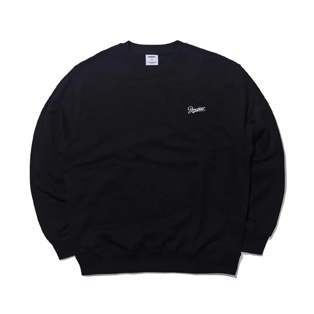 LOGO EMBROIDERY CREWNECK BLACK
