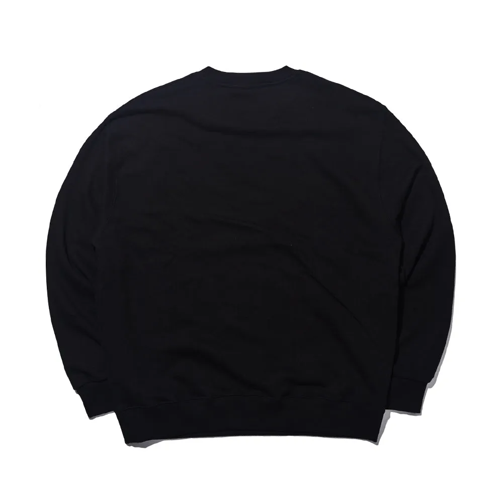 LOGO EMBROIDERY CREWNECK BLACK