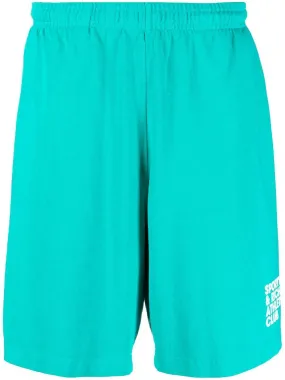 logo-print track shorts