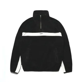 LOGO VELOUR LINE PULLOVER BLACK
