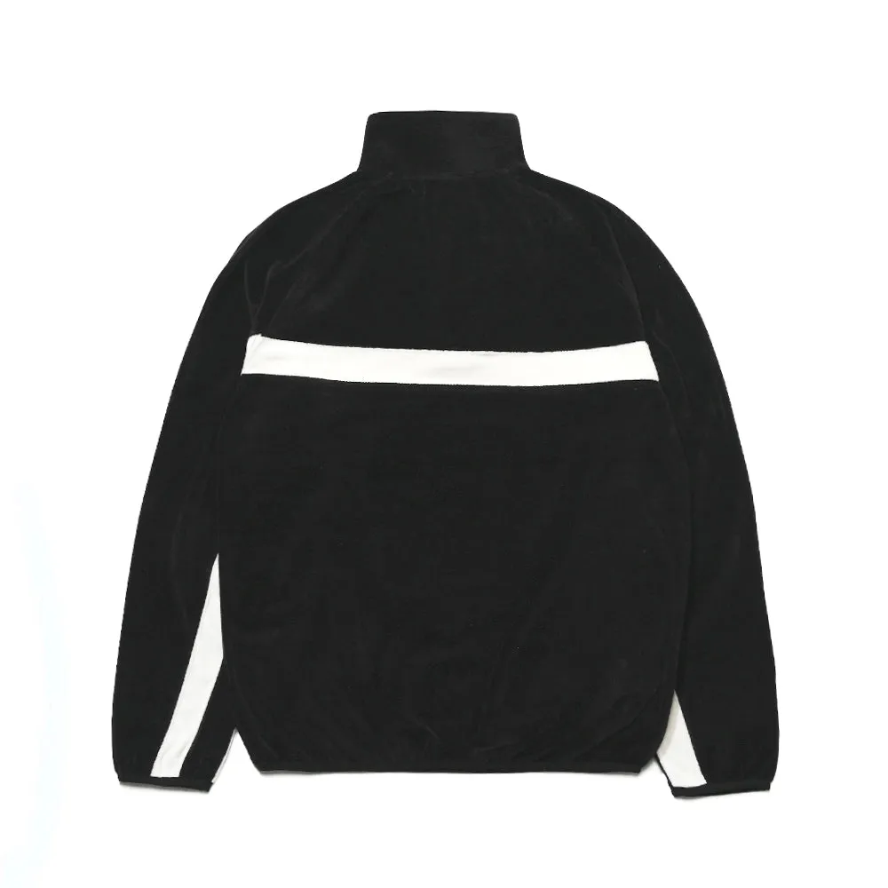 LOGO VELOUR LINE PULLOVER BLACK