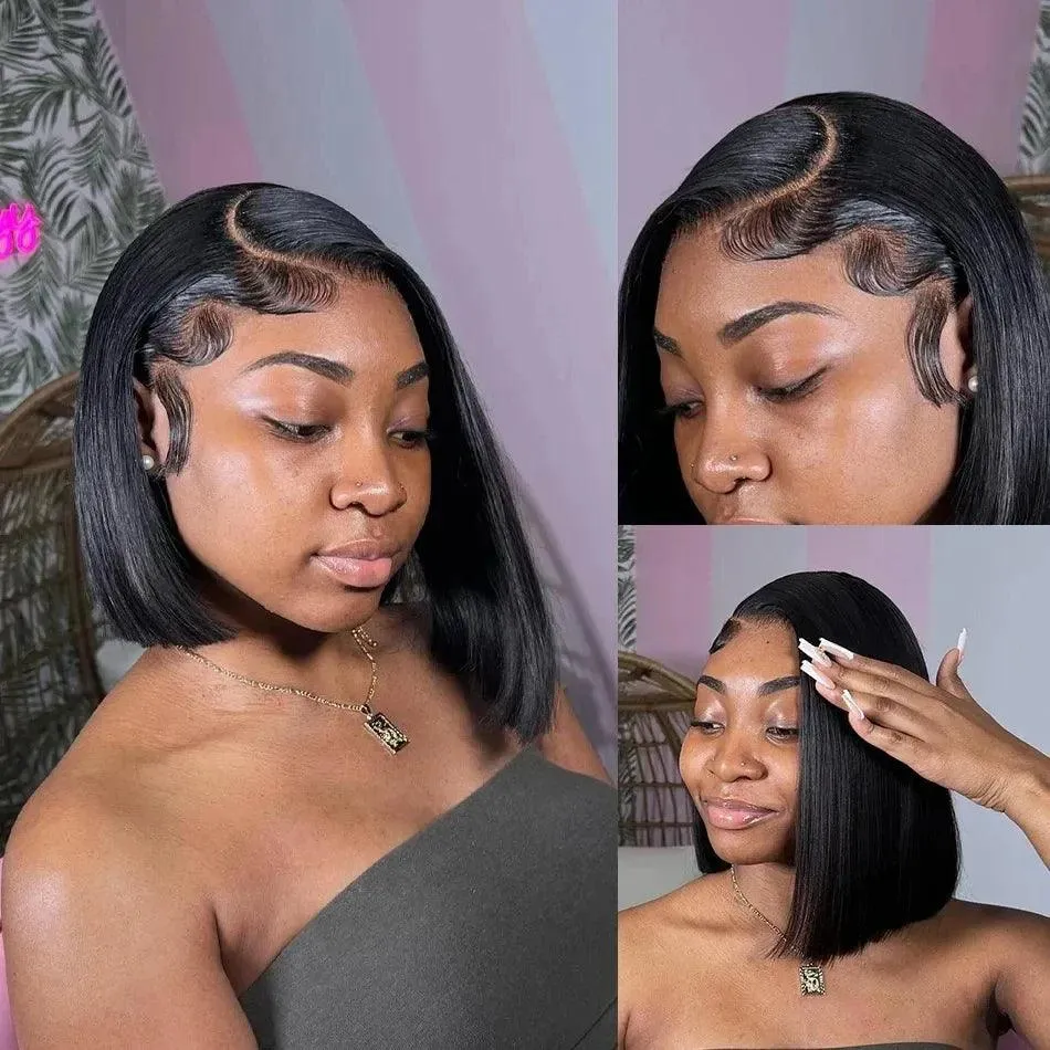 Luxe T-Part Bob Human Hair Wig: Premium Quality & Effortless Style
