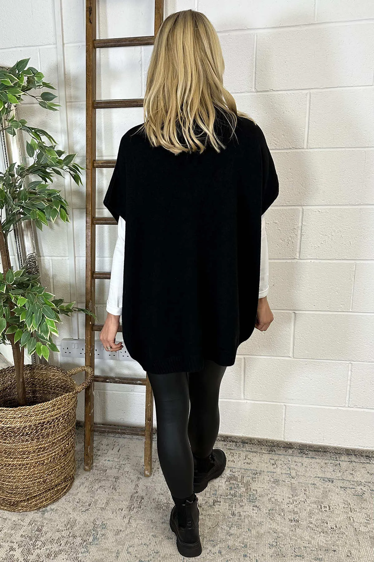 Mairead Polo Neck Jumper Black
