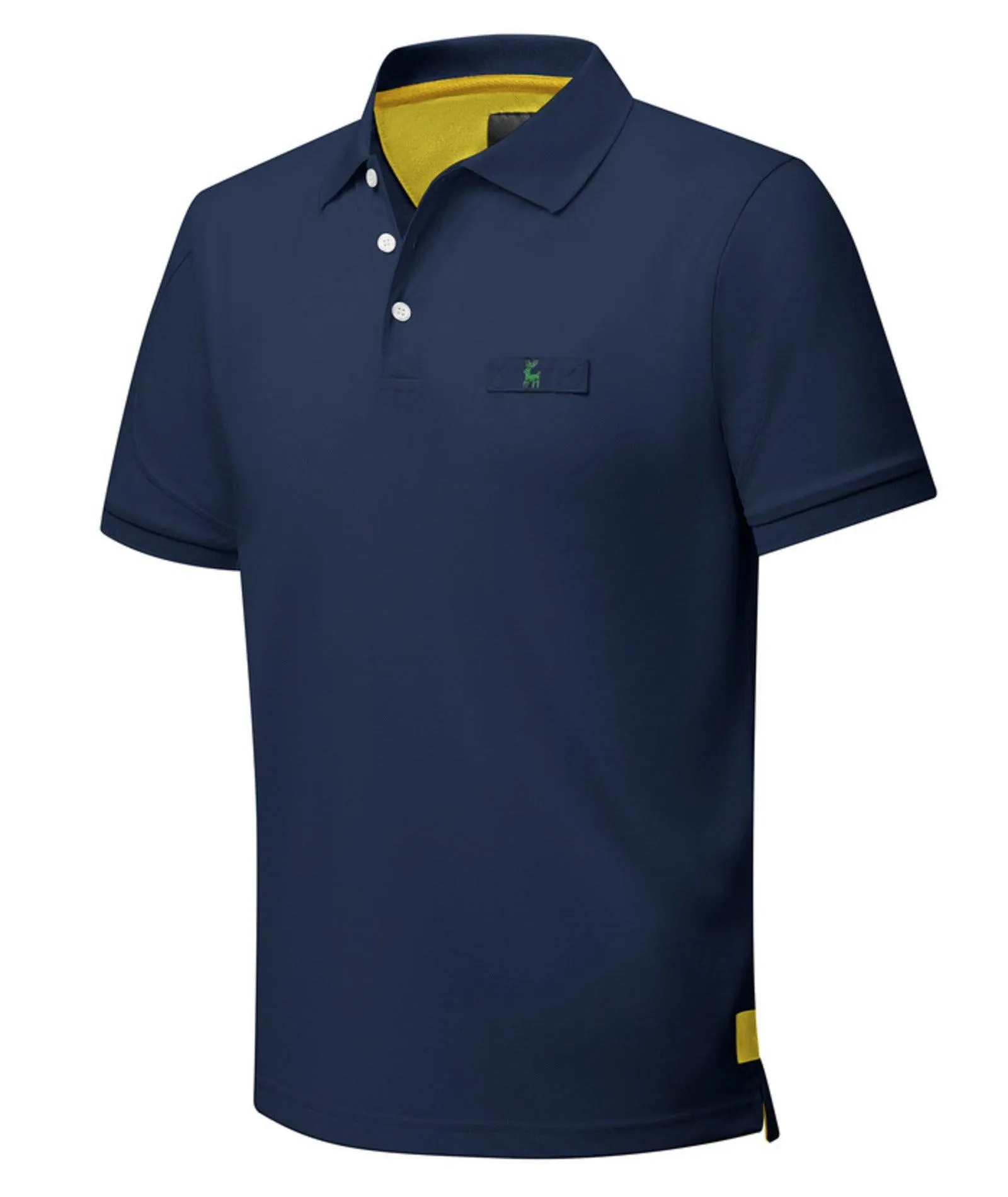 Men's Solid Color Slim Fit Polo Shirt-ZPK007893
