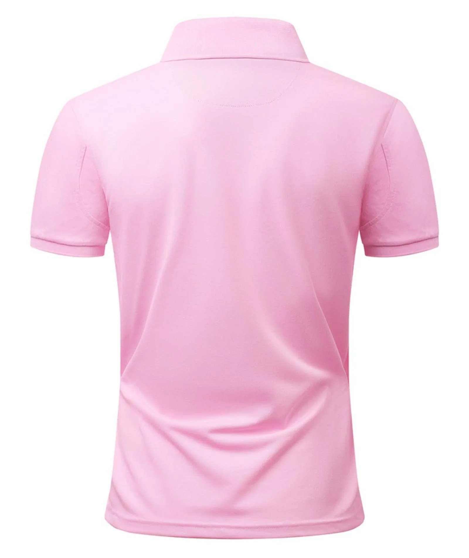 Men's Solid Color Slim Fit Polo Shirt-ZPK007893