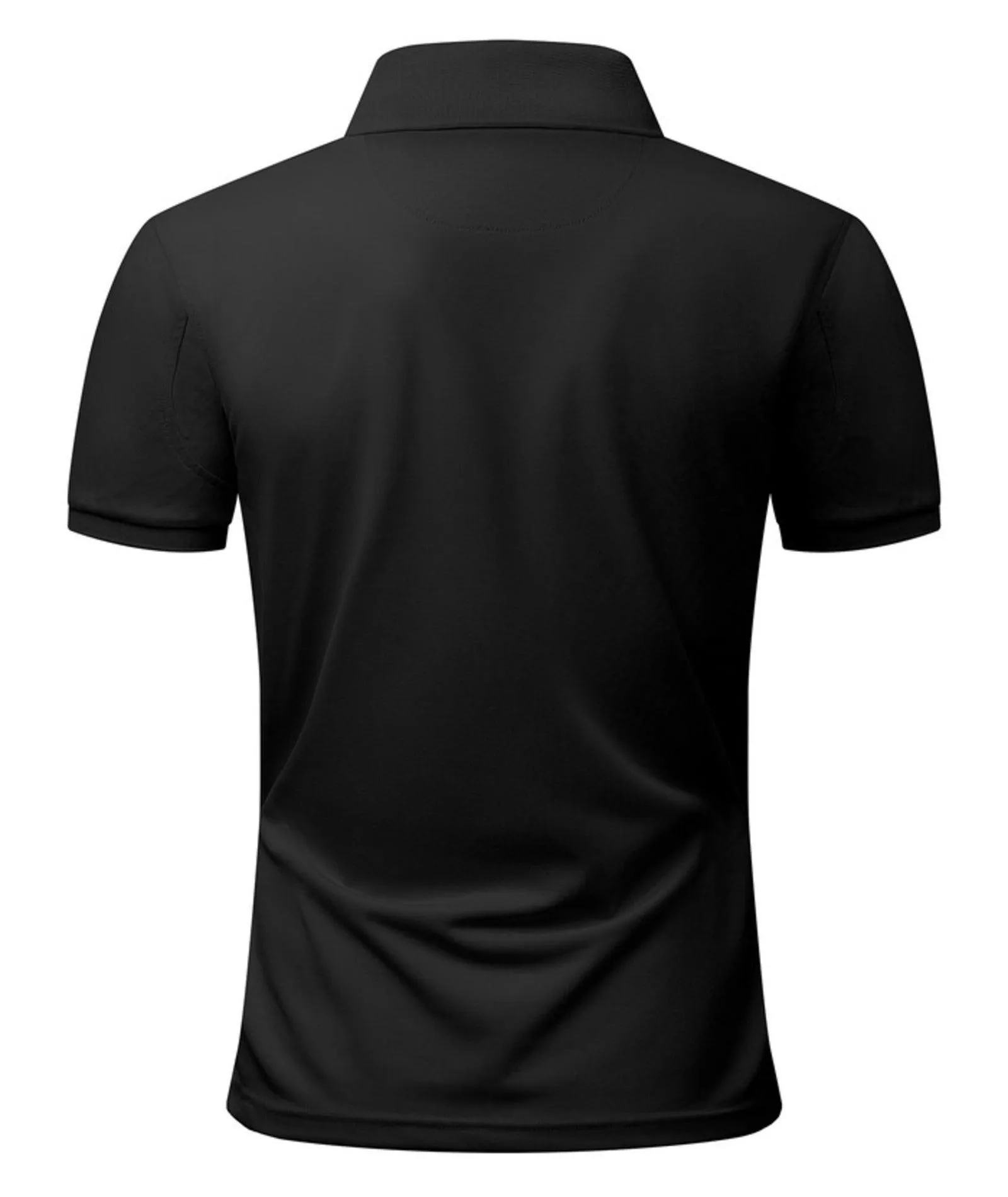 Men's Solid Color Slim Fit Polo Shirt-ZPK007893