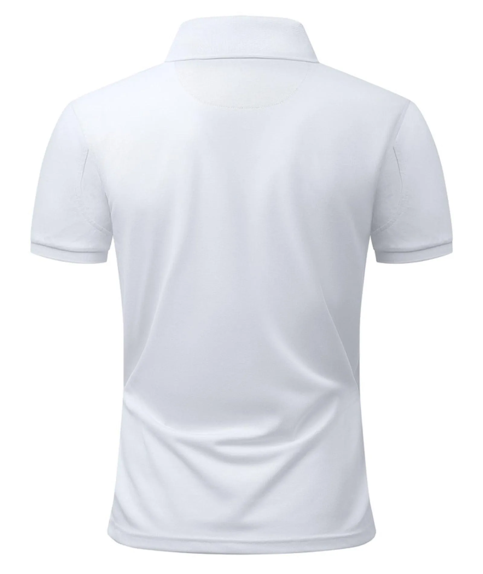 Men's Solid Color Slim Fit Polo Shirt-ZPK007893