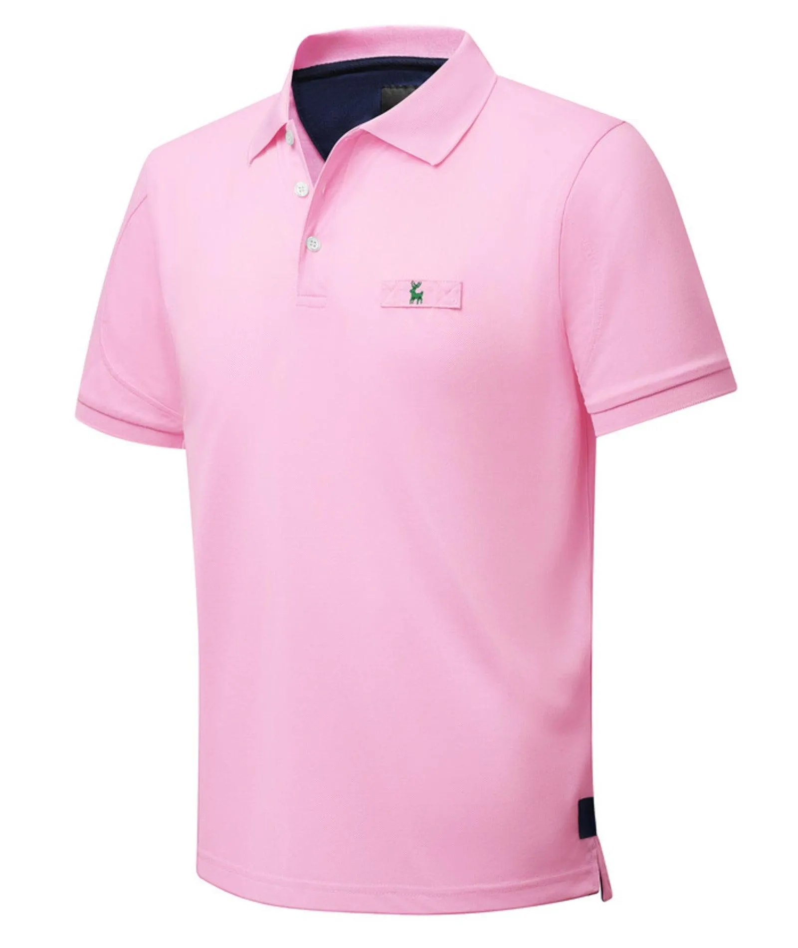 Men's Solid Color Slim Fit Polo Shirt-ZPK007893