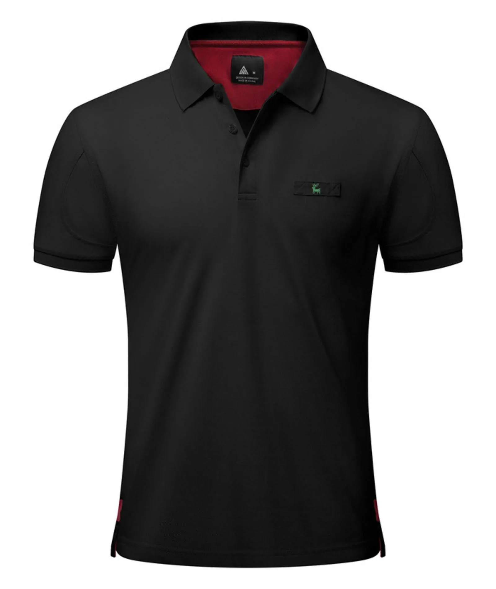 Men's Solid Color Slim Fit Polo Shirt-ZPK007893