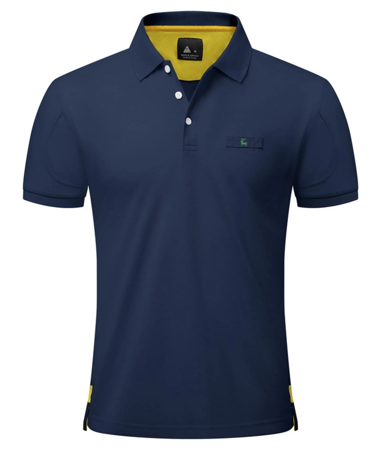 Men's Solid Color Slim Fit Polo Shirt-ZPK007893