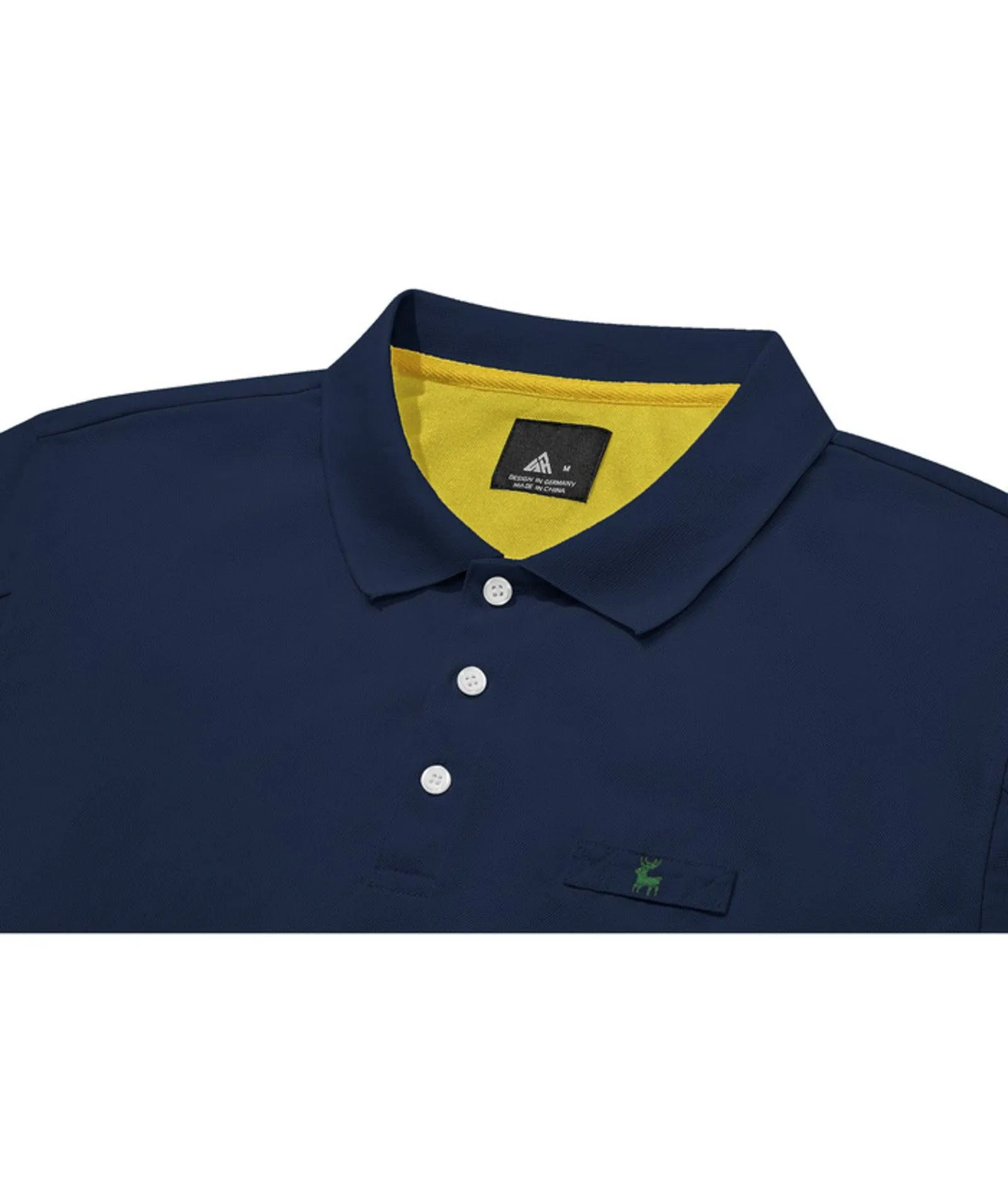 Men's Solid Color Slim Fit Polo Shirt-ZPK007893
