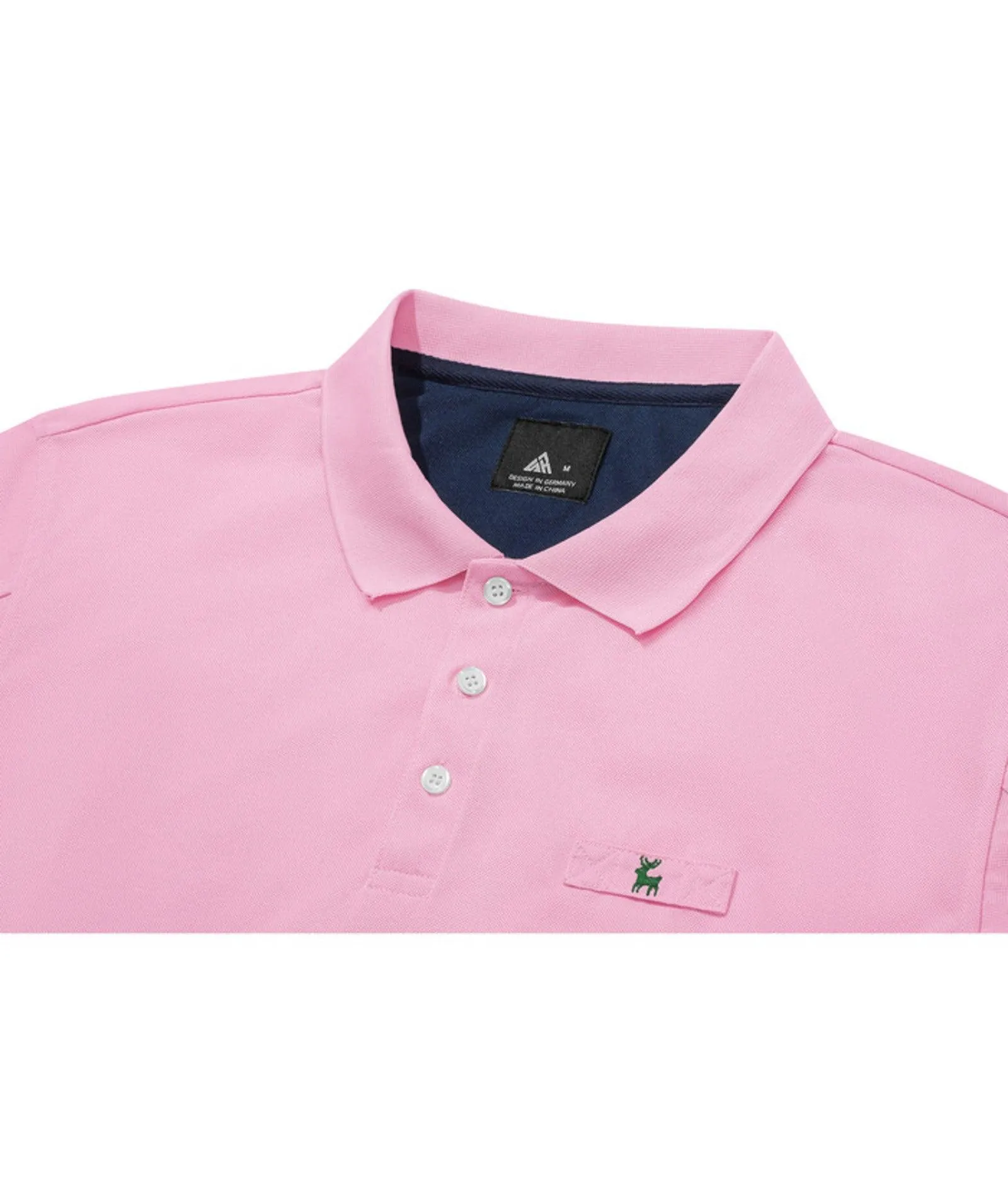 Men's Solid Color Slim Fit Polo Shirt-ZPK007893