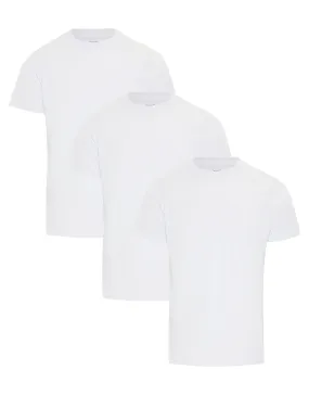 Men's White Essential Short Sleeve T-Shirts (3 Pack)