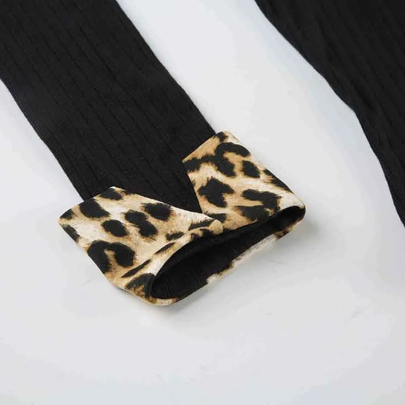 Mimi Leopard Trim Polo Top