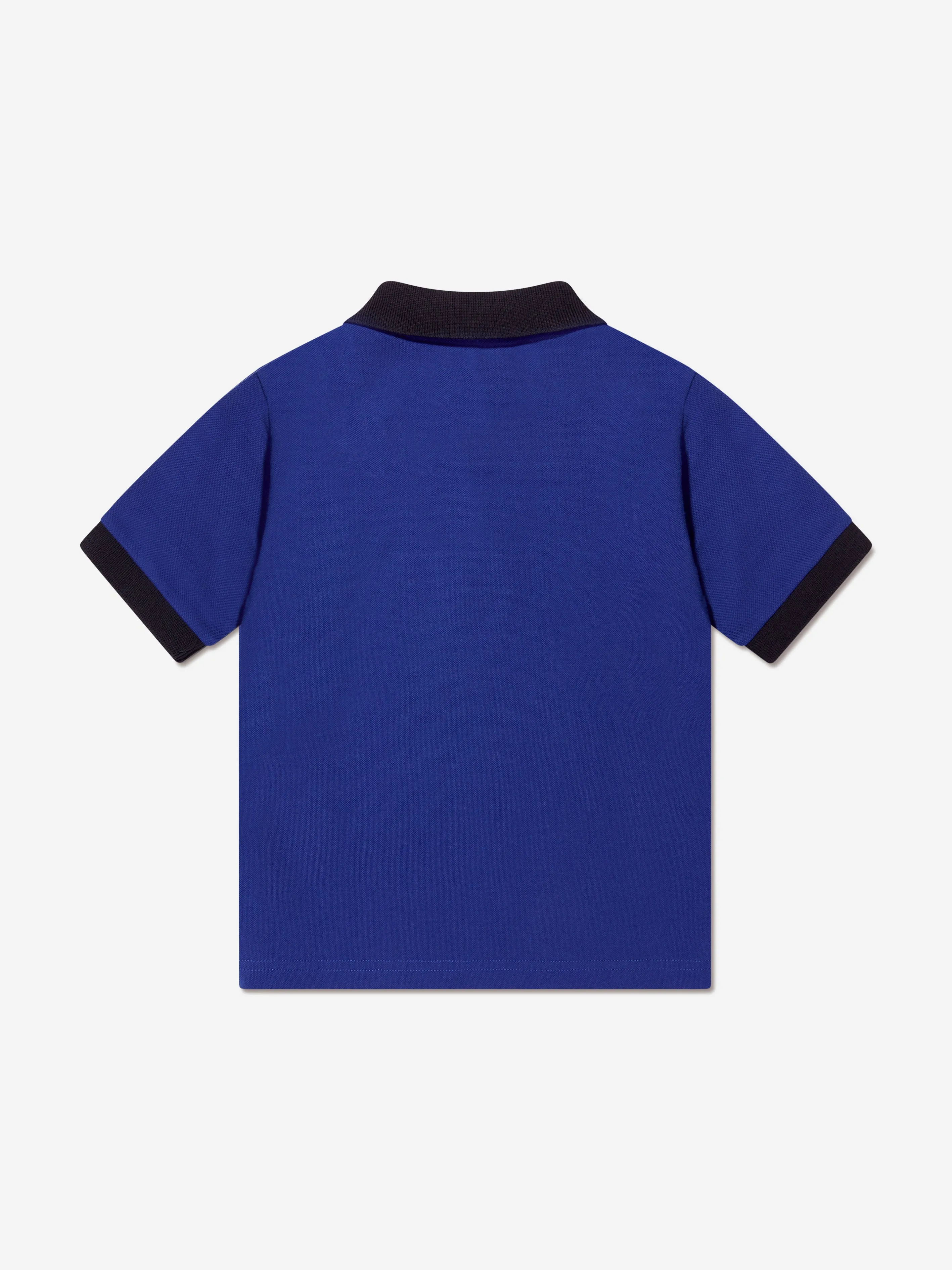 Moncler Enfant Boys Logo Polo Shirt in Blue