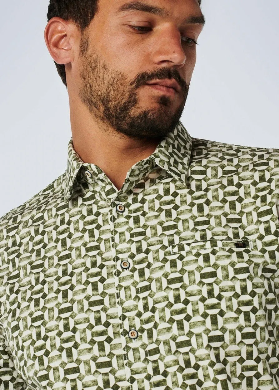 No Excess LS Shirt Dark Green