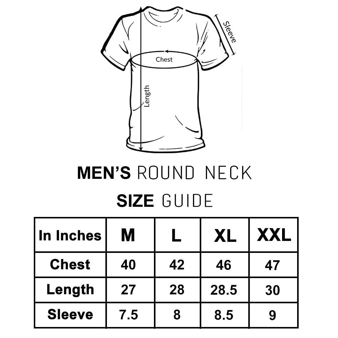 Nutcase Designer Round Neck Men's T-Shirt Wrinkle-Free Poly Cotton Tees - Colorful XOXO