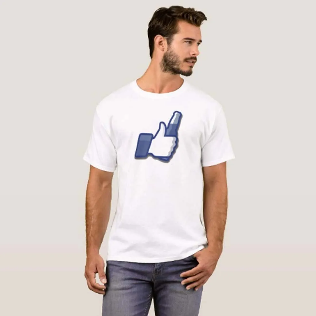 Nutcase Designer Round Neck Men's T-Shirt Wrinkle-Free Poly Cotton Tees - Like