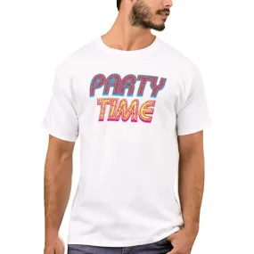Nutcase Designer Round Neck Men's T-Shirt Wrinkle-Free Poly Cotton Tees - Party Time