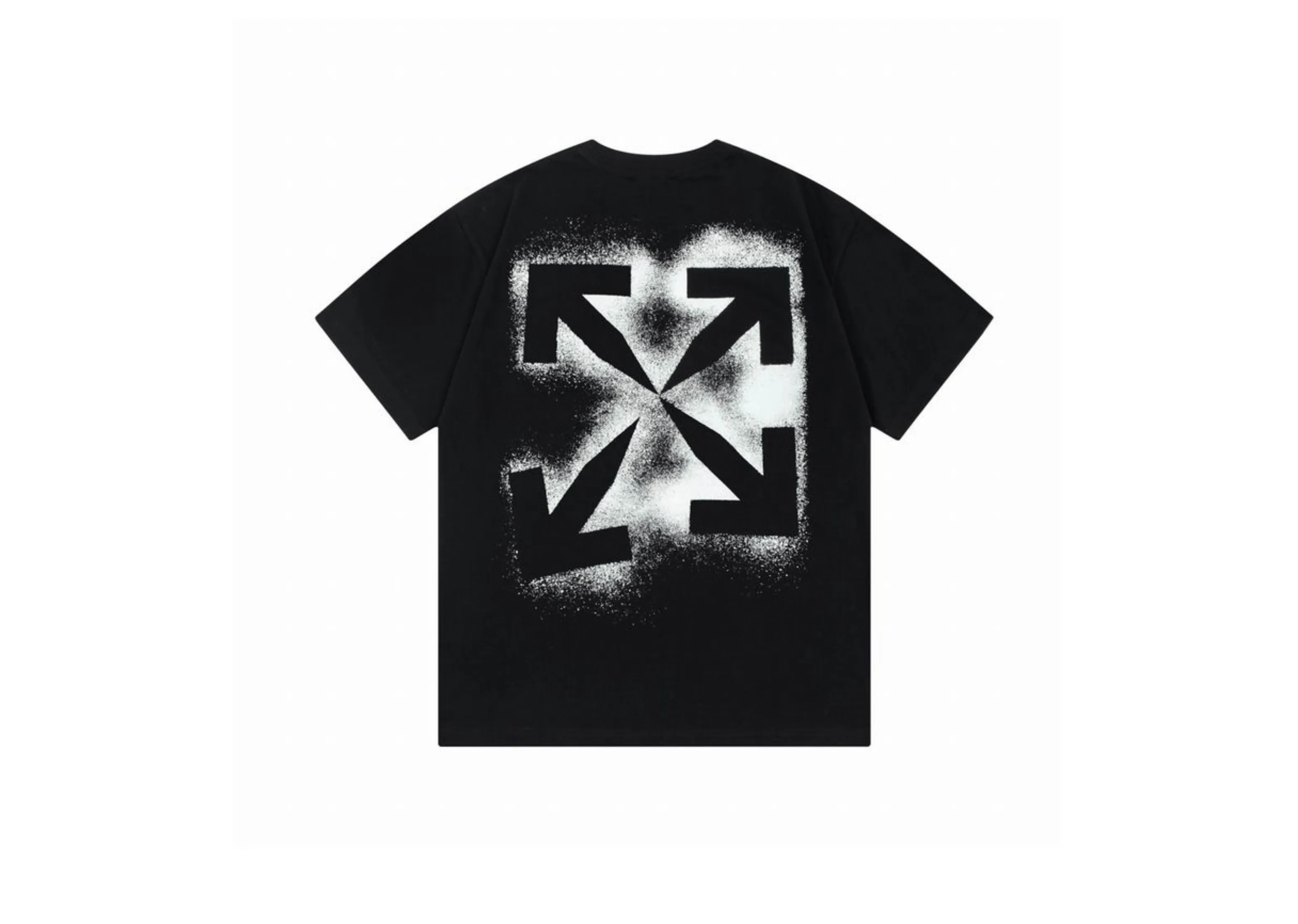 Off-White - Printed Black And White T-Shirt