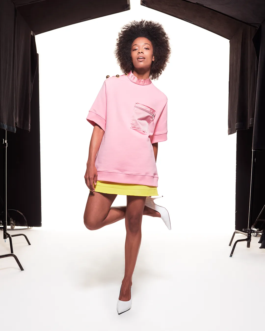 ORGANIC COTTON T-SHIRT - LIGHT PINK