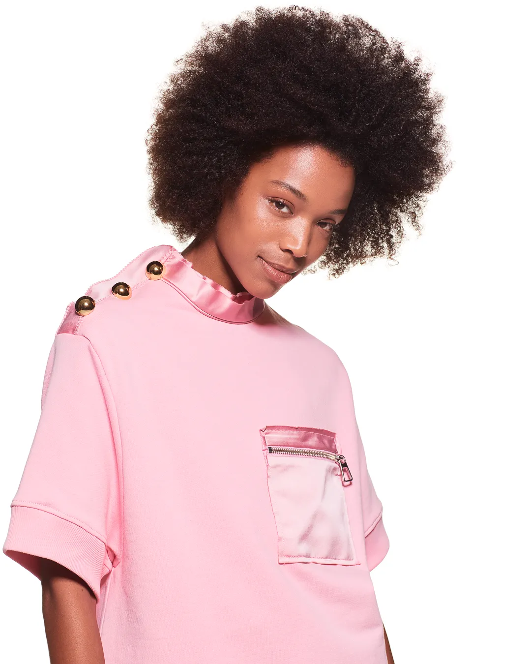 ORGANIC COTTON T-SHIRT - LIGHT PINK