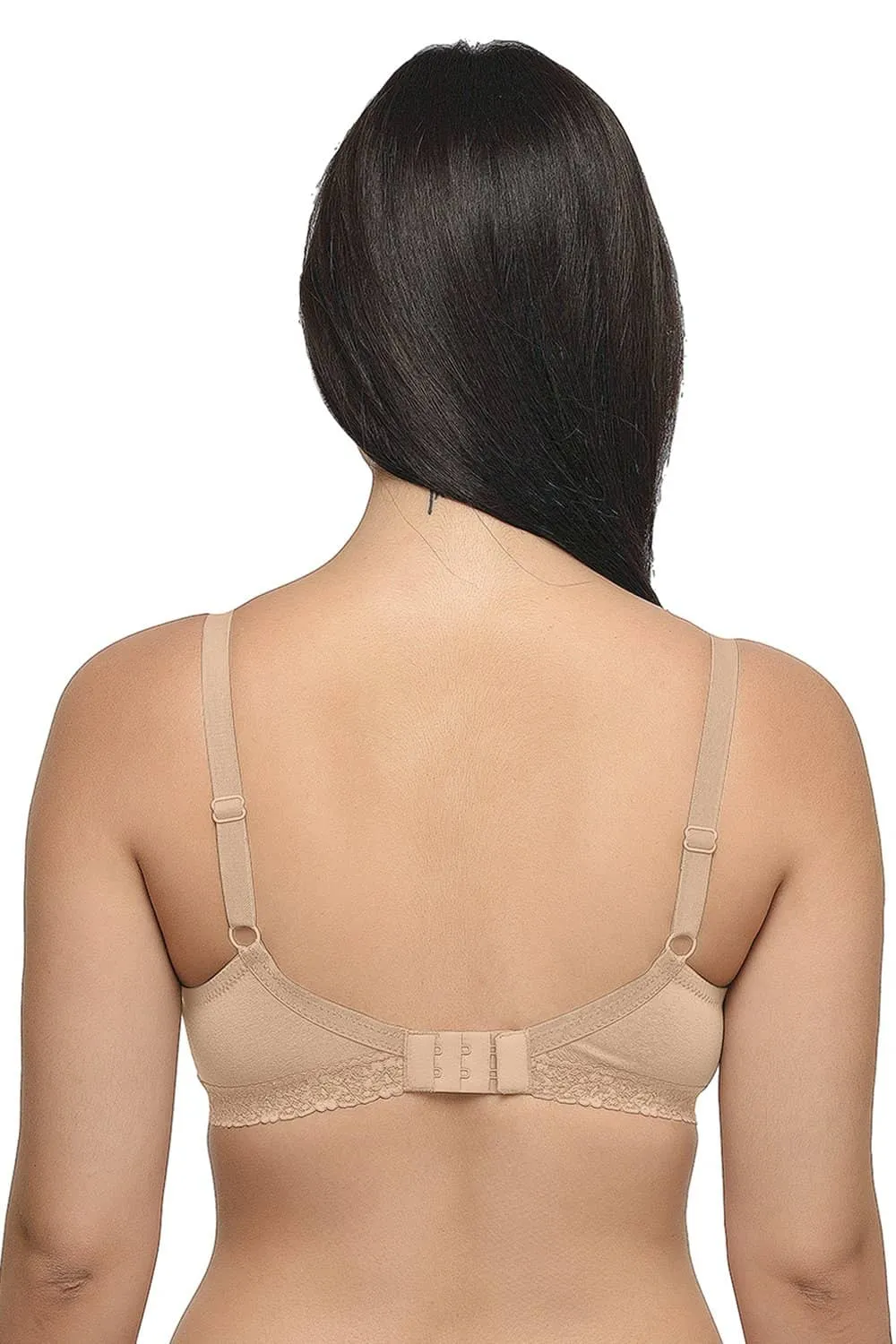 Organic Seamless Laced Bra (Pack of 3)-ISB054-M.White_M.White_Skin-