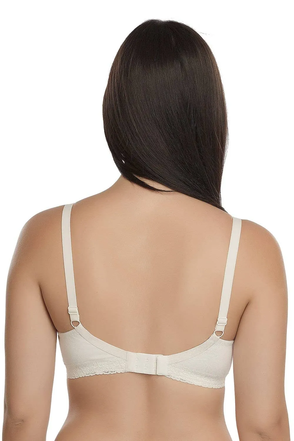Organic Seamless Laced Bra (Pack of 3)-ISB054-M.White_M.White_Skin-