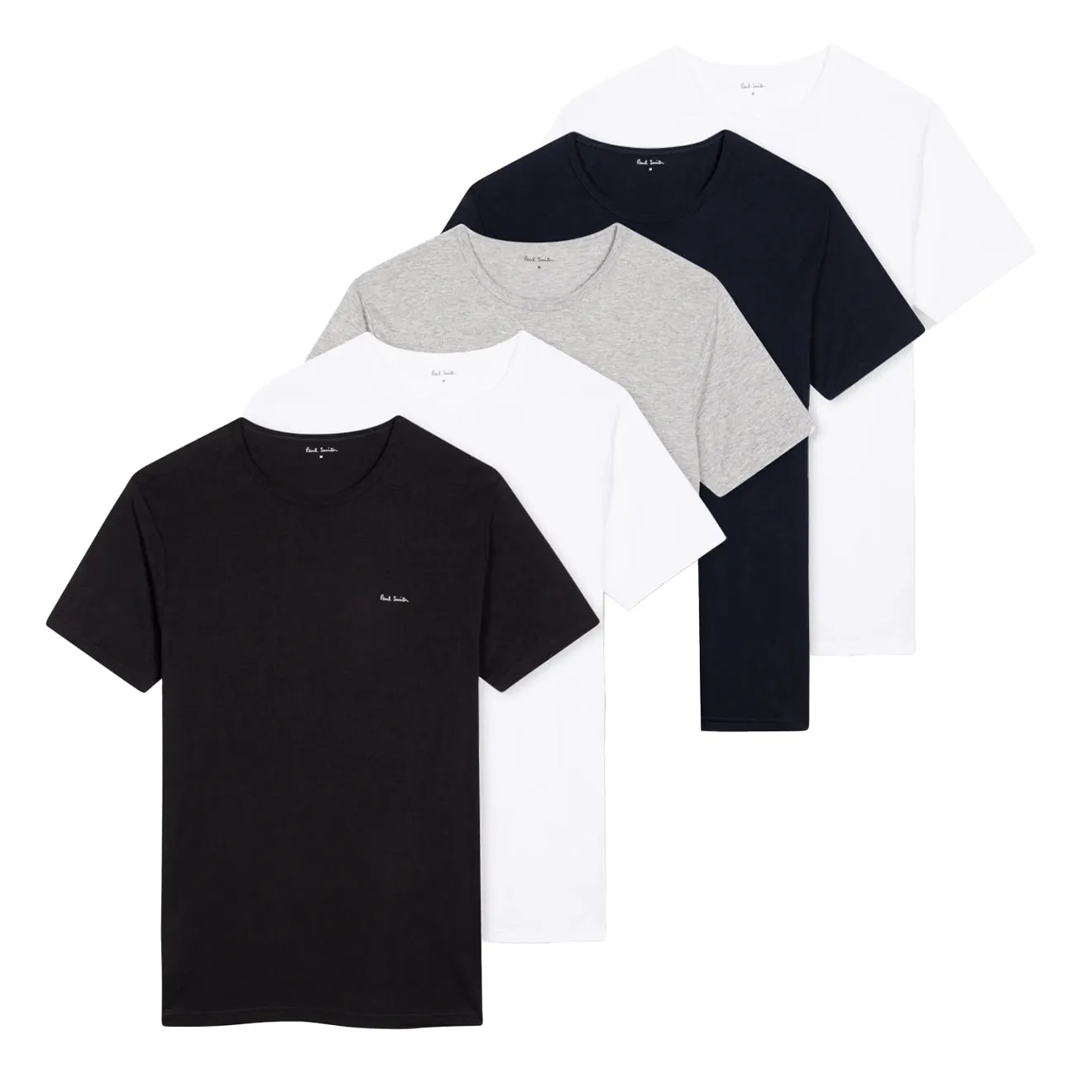Paul Smith Cotton Lounge T-Shirts Five Pack White