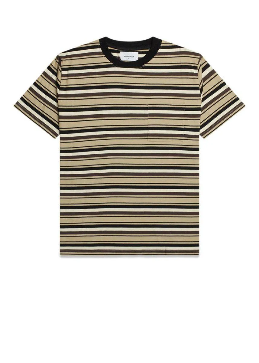 Paul Stripe Tee - Camel
