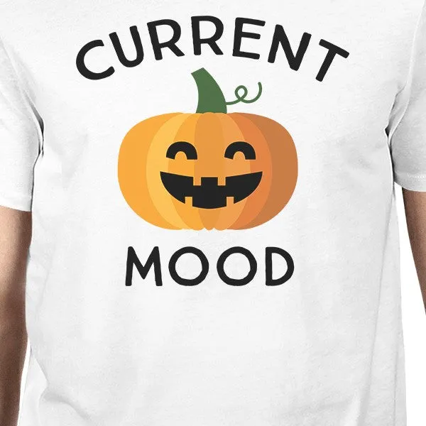 Pumpkin Current Mood Mens White Shirt