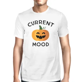 Pumpkin Current Mood Mens White Shirt