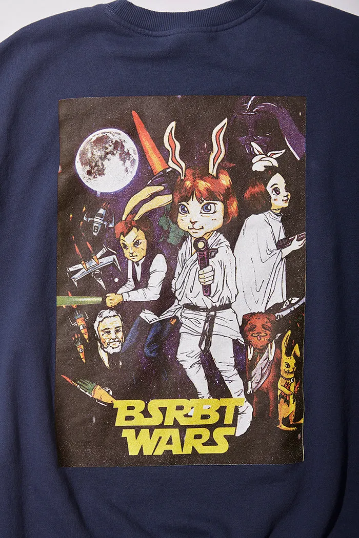 RABBIT WARS WELCOME DRY SWEAT SHIRT NAVY