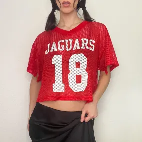Red Mesh Football Jersey (S/M)