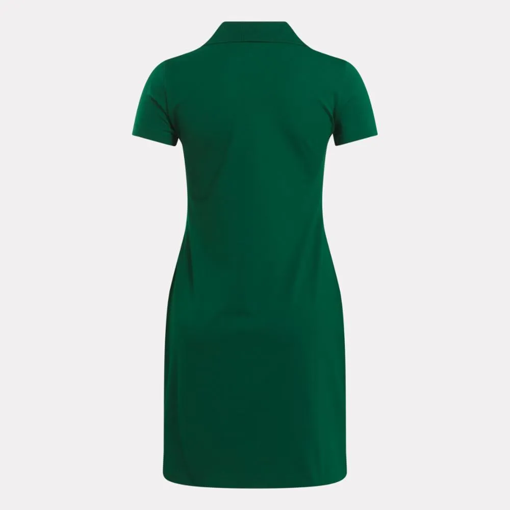 Reebok Apparel Women Classics Archive Essentials Polo Dress DRKGRN