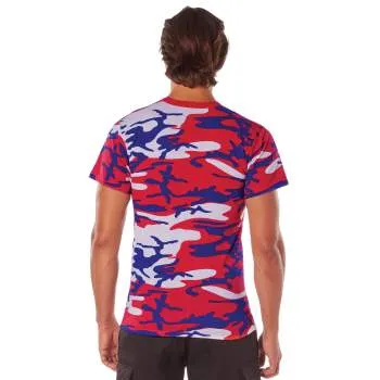 Rothco Camo T-Shirt / Red/White/Blue Camo