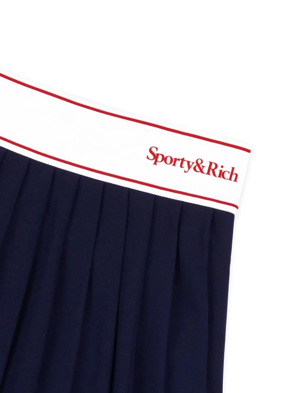Serif pleated skirt