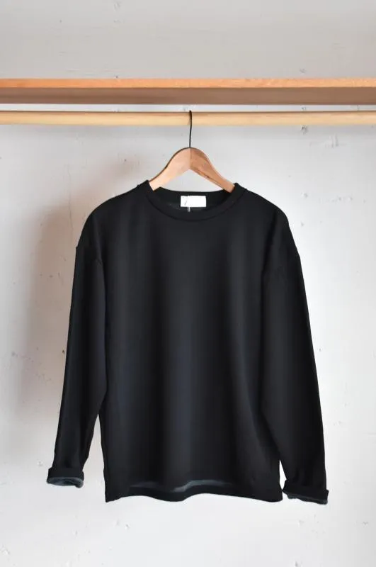「soglia」BOMBERHEAT L/S tee -black-