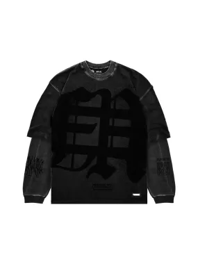 Sole et. Al Blackøut Double Layer Sleeve Tee