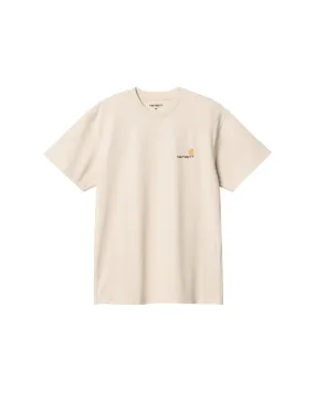 S/S American Script T-Shirt - Natural