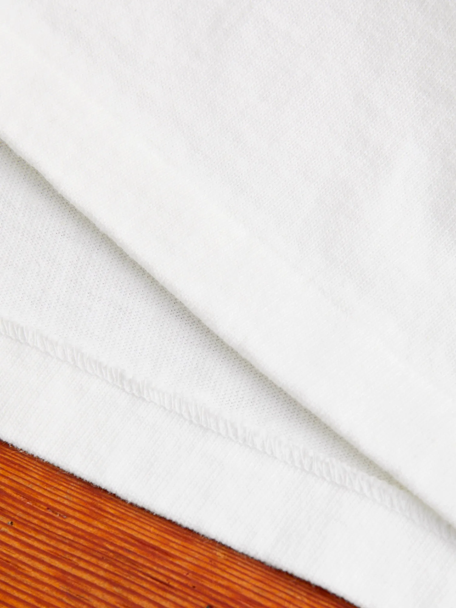 Stand Wheeler Heavyweight Longsleeve T-Shirt in Off White