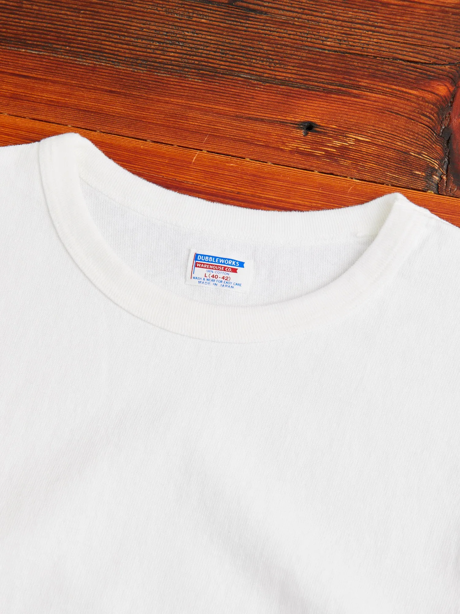 Stand Wheeler Heavyweight Longsleeve T-Shirt in Off White