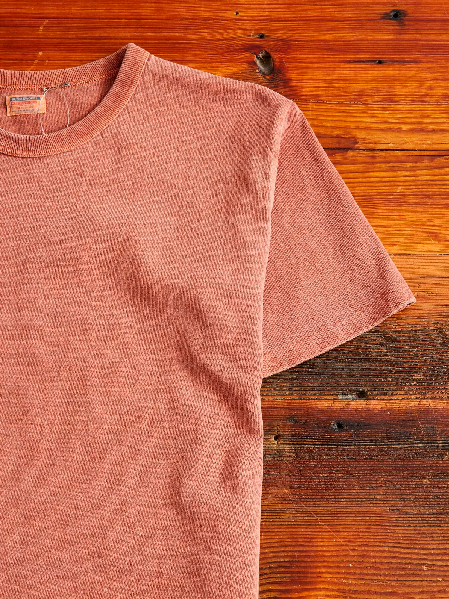 Stand Wheeler Pigment-Dyed T-Shirt in Brick Red