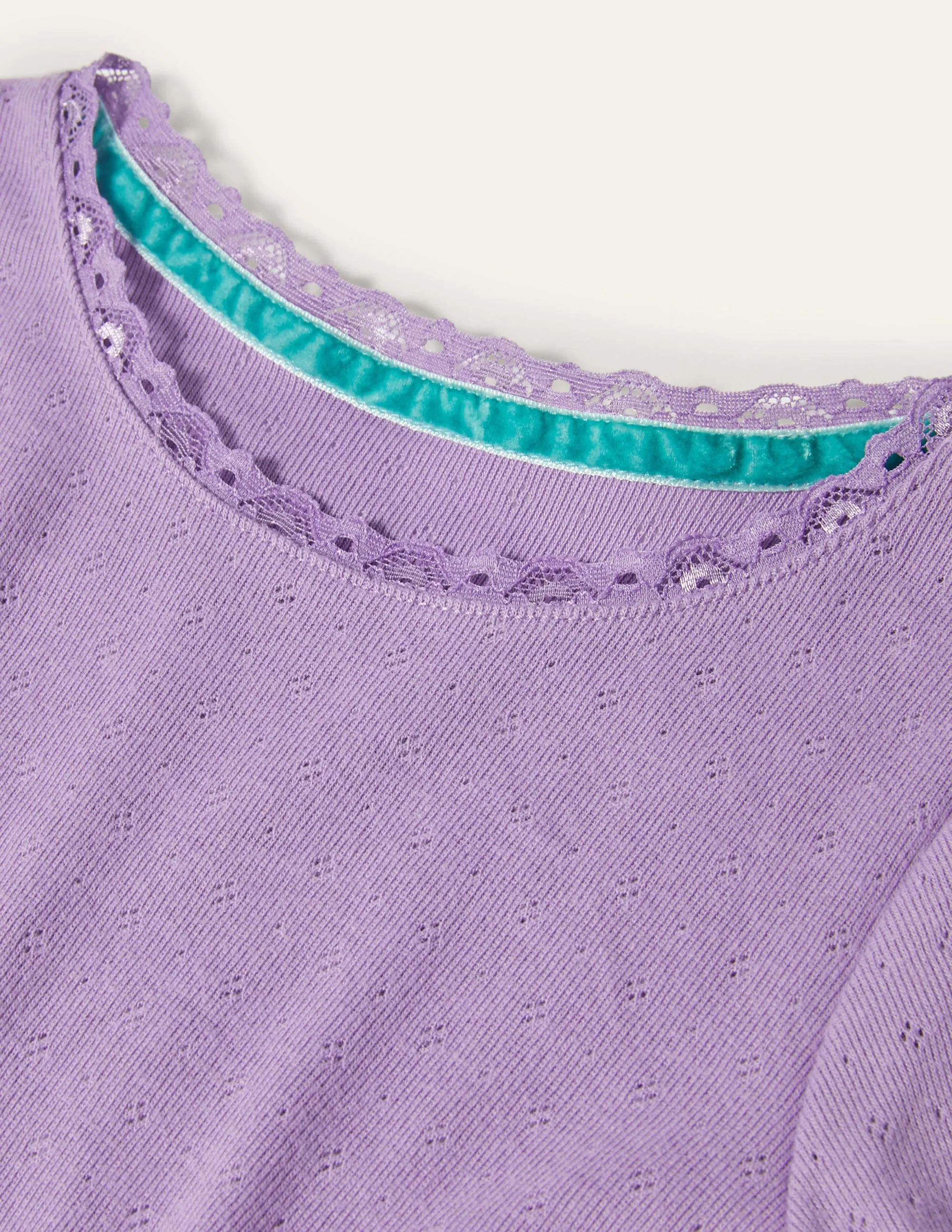 Supersoft Pointelle T-shirt-Aster Purple