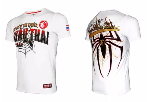 Vszap Spider VT030 Muay Thai Boxing T-Shirt S-4XL White