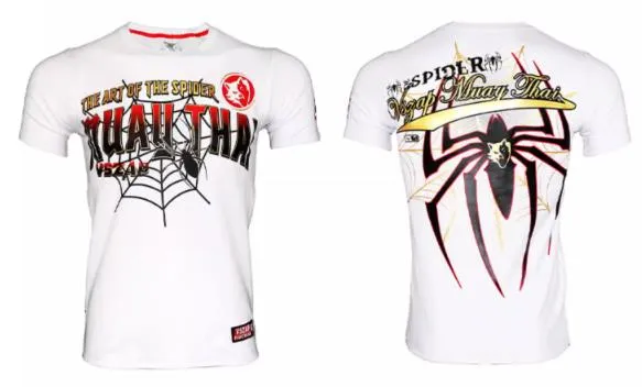 Vszap Spider VT030 Muay Thai Boxing T-Shirt S-4XL White