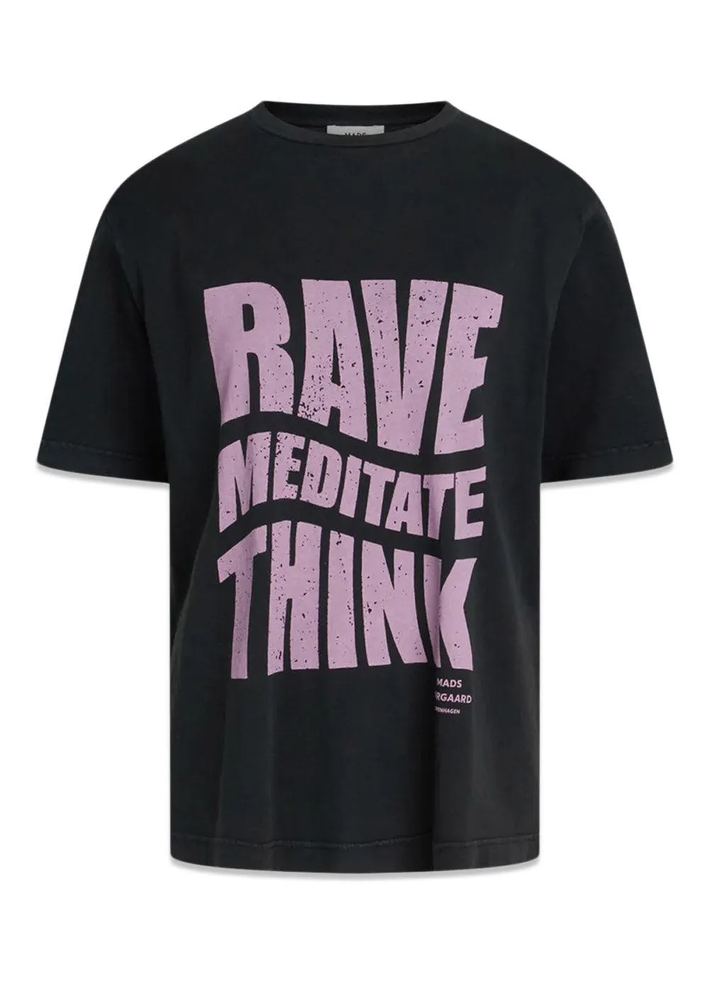 Washed Jersey Dassel Tee - Black/Cotton Candy