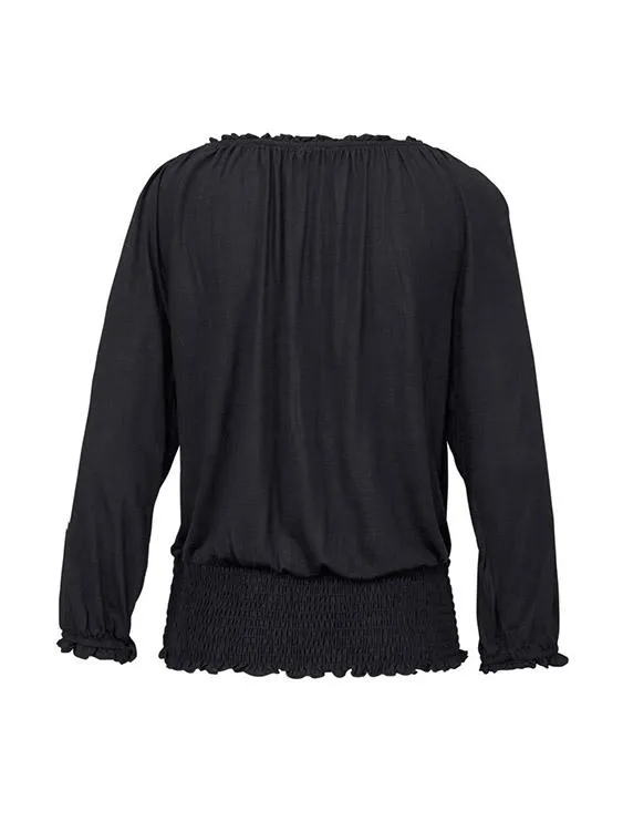 Wholesale Off The Shoulder 3/4 Sleeve Length Plain T-Shirts