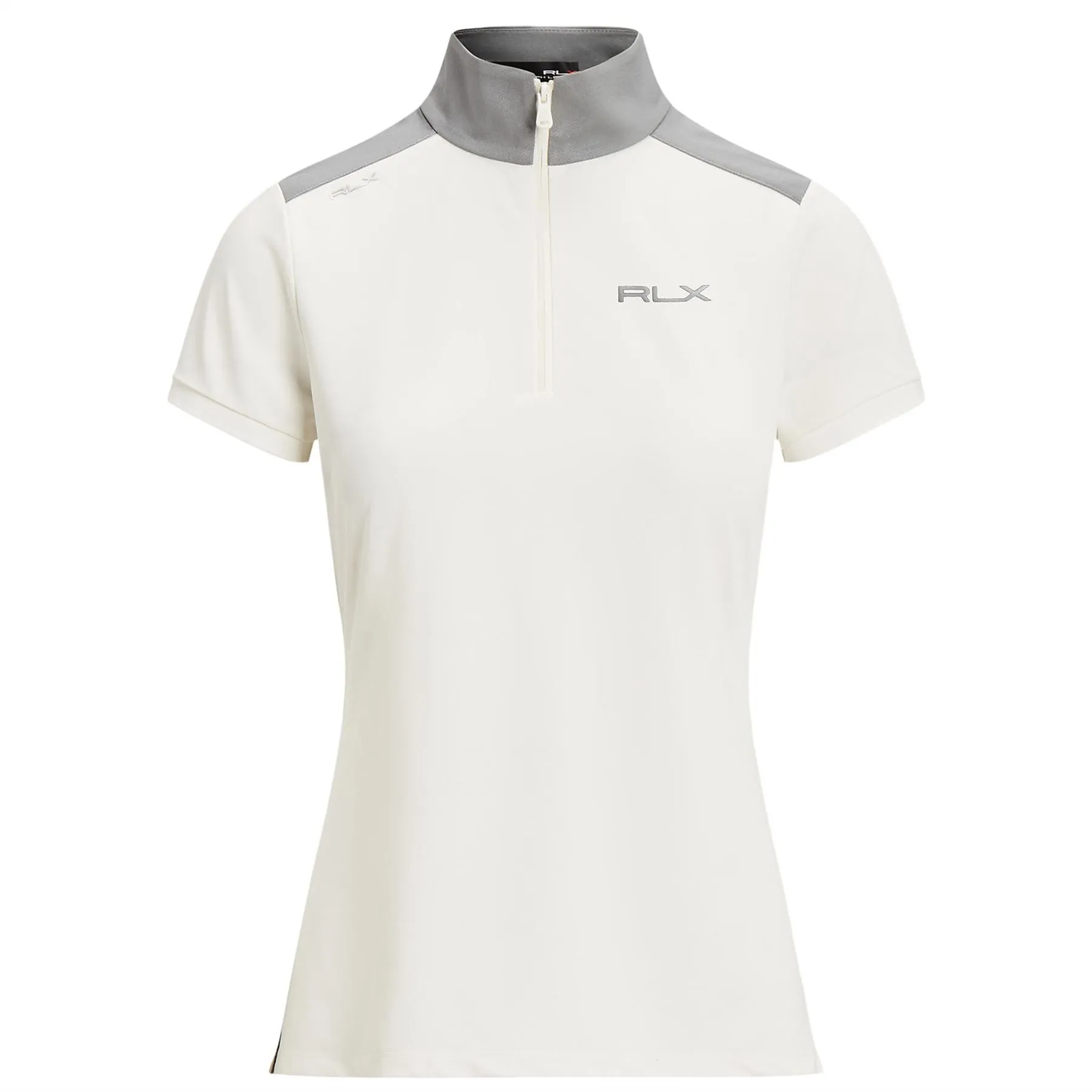 Womens Air Tech Pique Quarter Zip Polo Chic Cream/Peak Grey - AW23